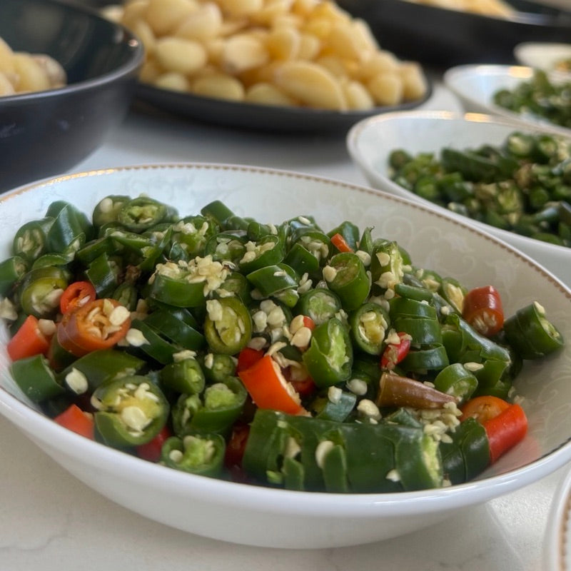 Green chillies