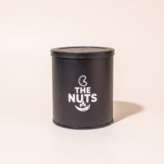 The Nuts 250g tin of spicy cashews